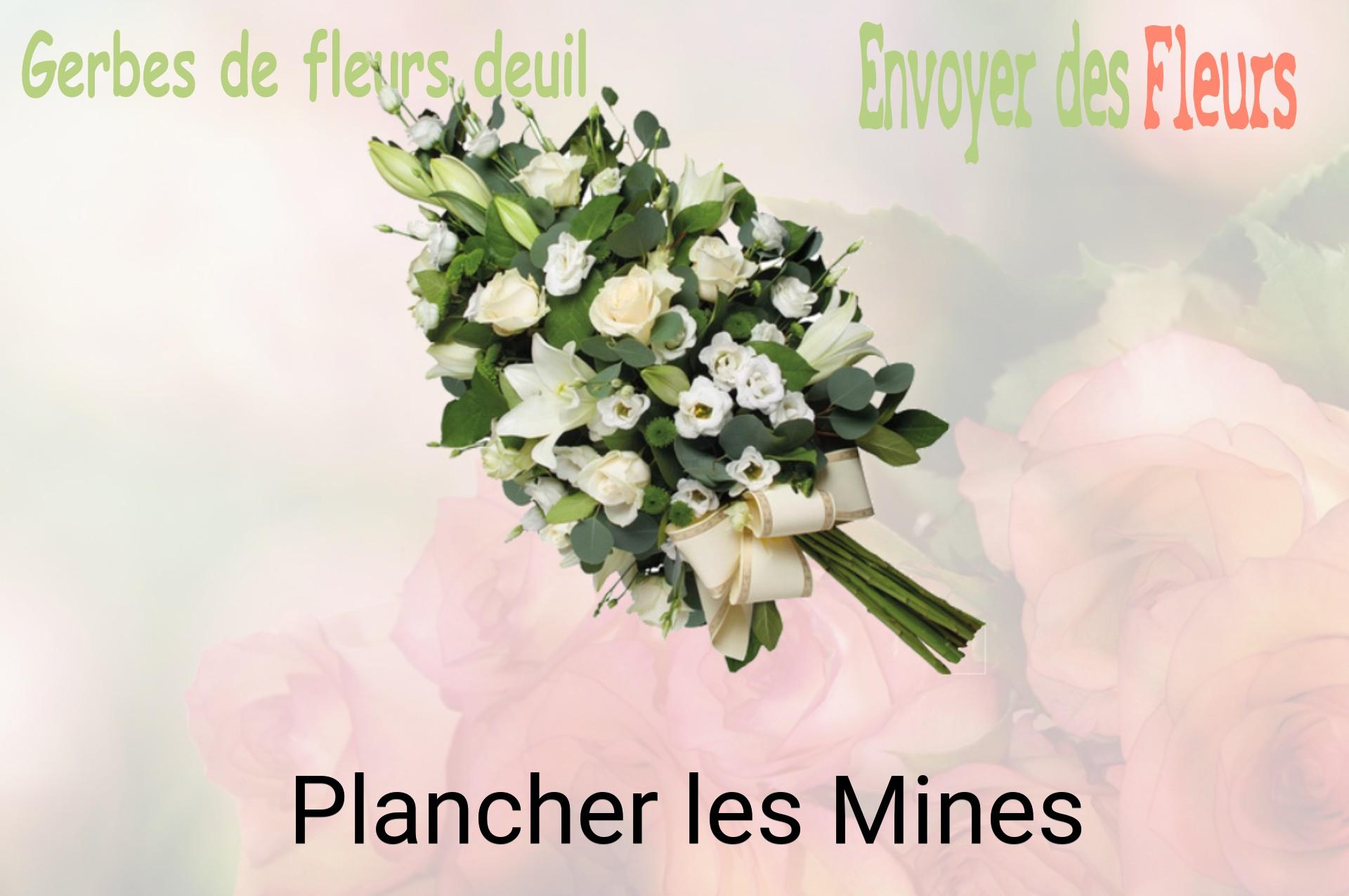 Gerbe de fleurs de deuil livrée à Plancher-les-Mines